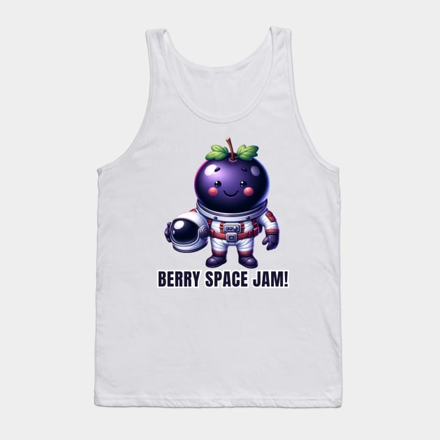 Astronaut Berry Explorer Design Tank Top by vk09design